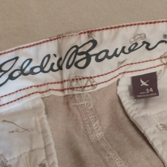 Eddie Bauer Men's Shorts, Size 34, Tan - Picture 3 of 4